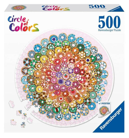 Ravensburger - Circle of Colours - Doughnuts - 500 Piece Jigsaw Puzzle