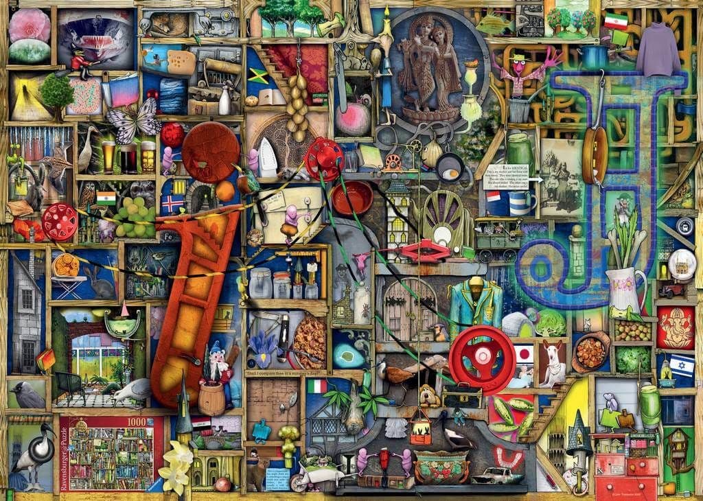 Ravensburger - Colin Thompson - Awesome Alphabet I & J -1000 Piece Jigsaw Puzzle