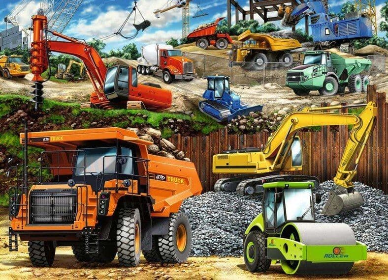 Ravensburger - Construction Vehicles 100XXL Piece Jigsaw Puzzle