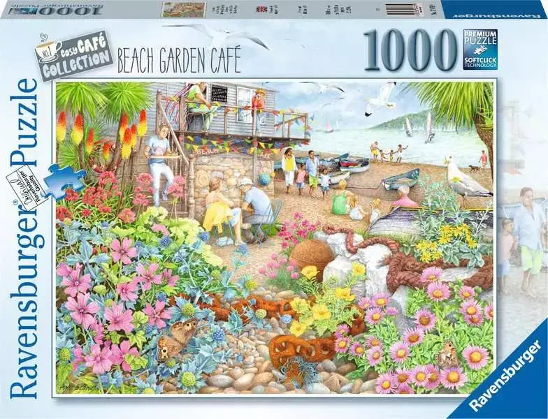 Ravensburger - Cosy Cafe No 1 - Beach Garden Cafe - 1000 Piece Jigsaw Puzzle