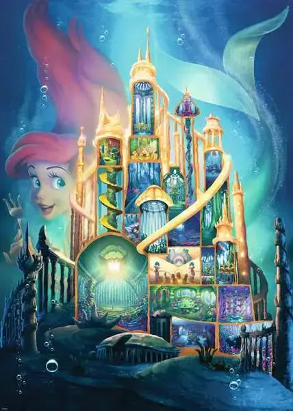 Ravensburger - Disney Ariel Castle - 1000 Piece Jigsaw Puzzle