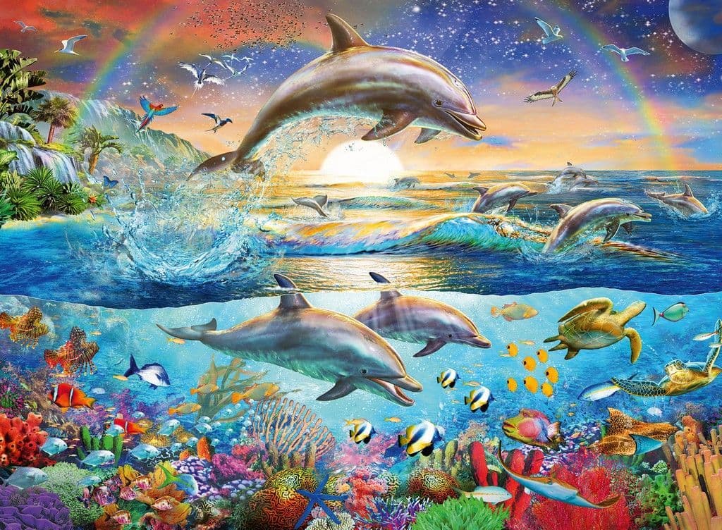 Ravensburger - Dolphin Paradise - 300XXL Piece Jigsaw Puzzle