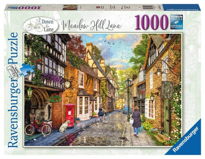 Ravensburger - Down the Lane No 2 - Meadow Hill Lane - 1000 Piece Jigsaw Puzzle