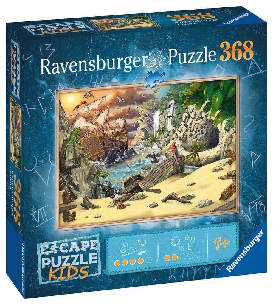 Ravensburger - Escape Puzzle Kids 368 Piece Jigsaw Puzzle - Pirate's Peril
