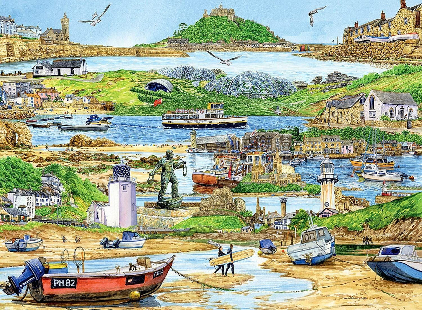 Ravensburger - Escape to Cornwall- 500 Piece Jigsaw Puzzle