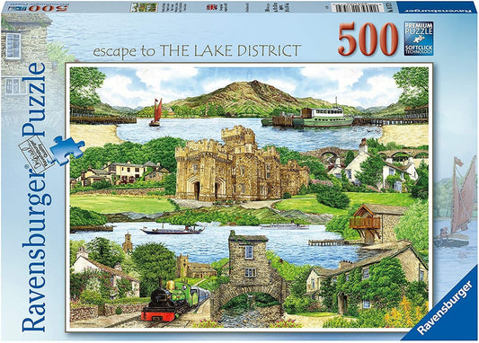 Ravensburger - Escape to The Lake District, 500 Piece Jigsaw Puzzle