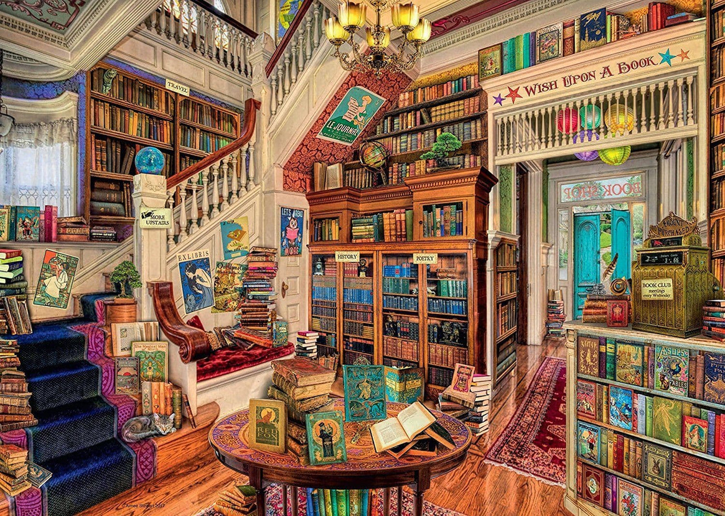 Ravensburger - Fantasy Bookshop - 1000 Piece Jigsaw Puzzle