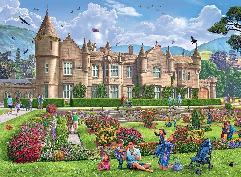 Ravensburger - Happy Days No 5 Royal Residences - 4 x 500 Piece Jigsaw Puzzle