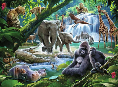 Ravensburger - Jungle Families 100XXL Piece Jigsaw Puzzle