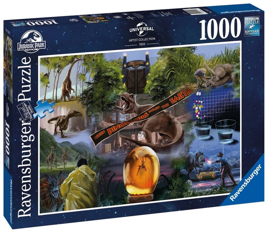 Ravensburger - Jurassic Park Movie Poster - 1000 Piece Jigsaw Puzzle