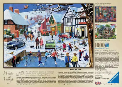 Ravensburger - Leisure Days No 3 The Winter Village - 1000 Piece Jigsaw Puzzle