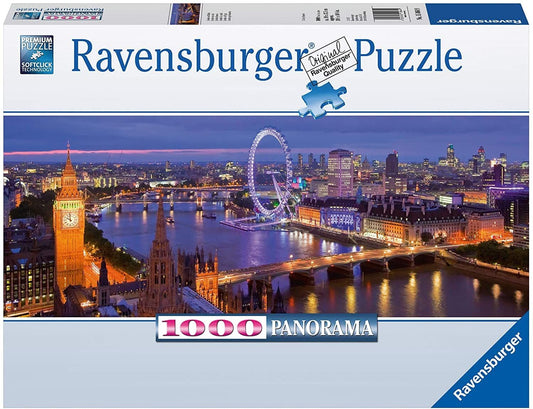 Ravensburger - London at Night - 1000 Piece Jigsaw Puzzle Panoramic