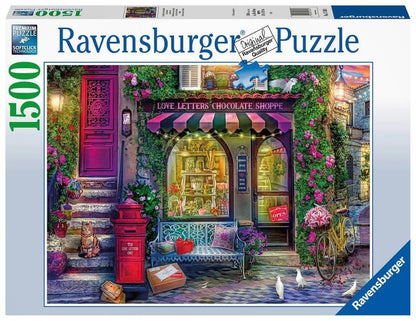 Ravensburger - Love Letters Chocolate Shop - 1500 Piece Jigsaw Puzzle