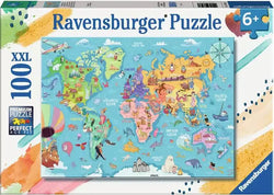 Ravensburger - Map of the World - 100XXL Piece Jigsaw Puzzle