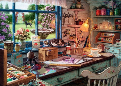 Ravensburger - My Haven No 1 - The Craft Shed -1000 Piece Jigsaw Puzzle