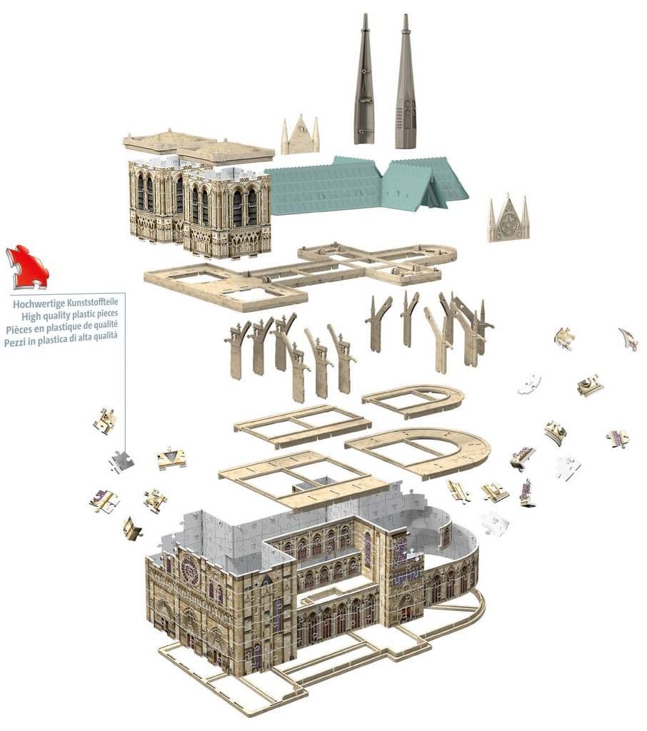 Ravensburger - Notre Dame 3D Puzzle - 324 Piece Jigsaw Puzzle