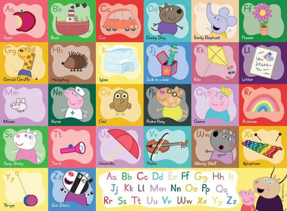 Ravensburger - Peppa Pig Alphabet Giant Floor Puzzle - 30 Piece Jigsaw Puzzle