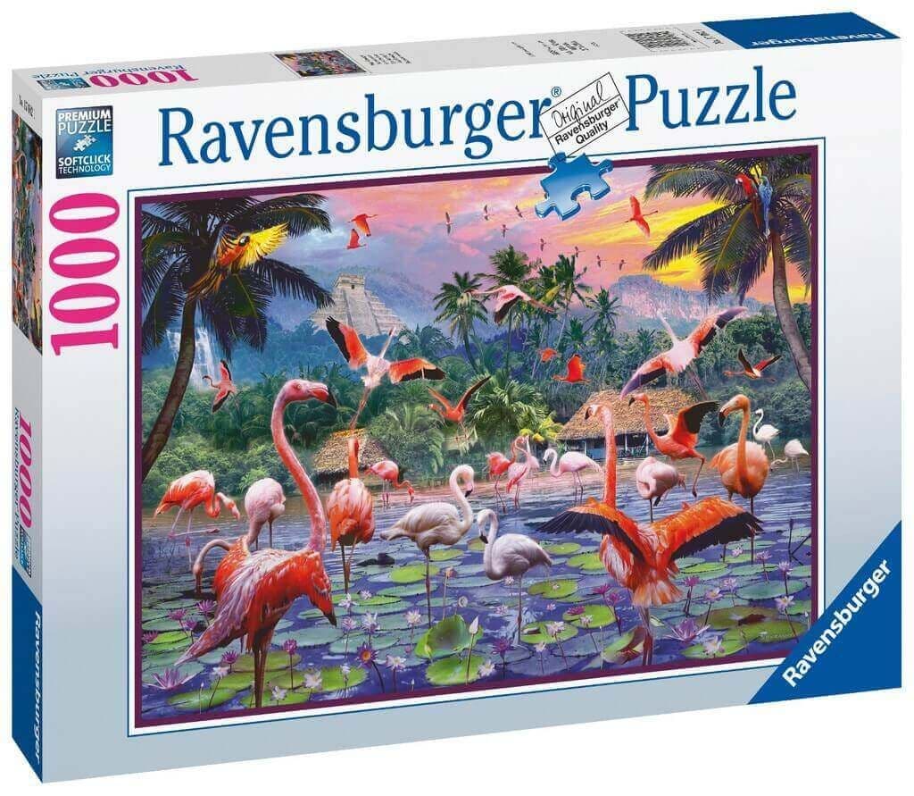 Ravensburger - Pink Flamingos - 1000 Piece Jigsaw Puzzle