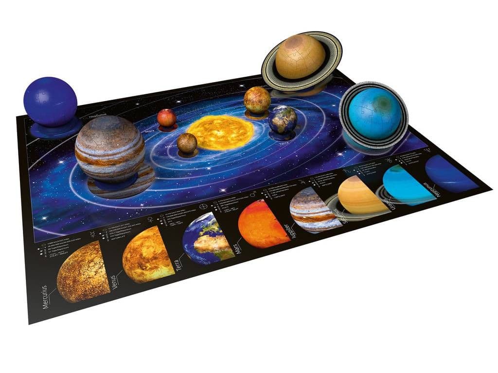 【9-tip】 DIGABLE PLANETS 3枚セット Ravensburger - Planetary Solar System 3D Puzzle - The