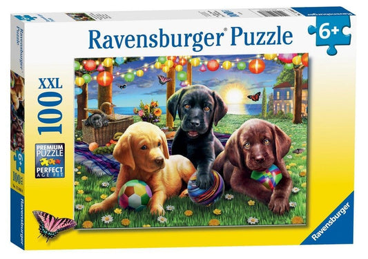 Ravensburger - Puppy Picnic - 100XXL Piece Jigsaw Puzzle