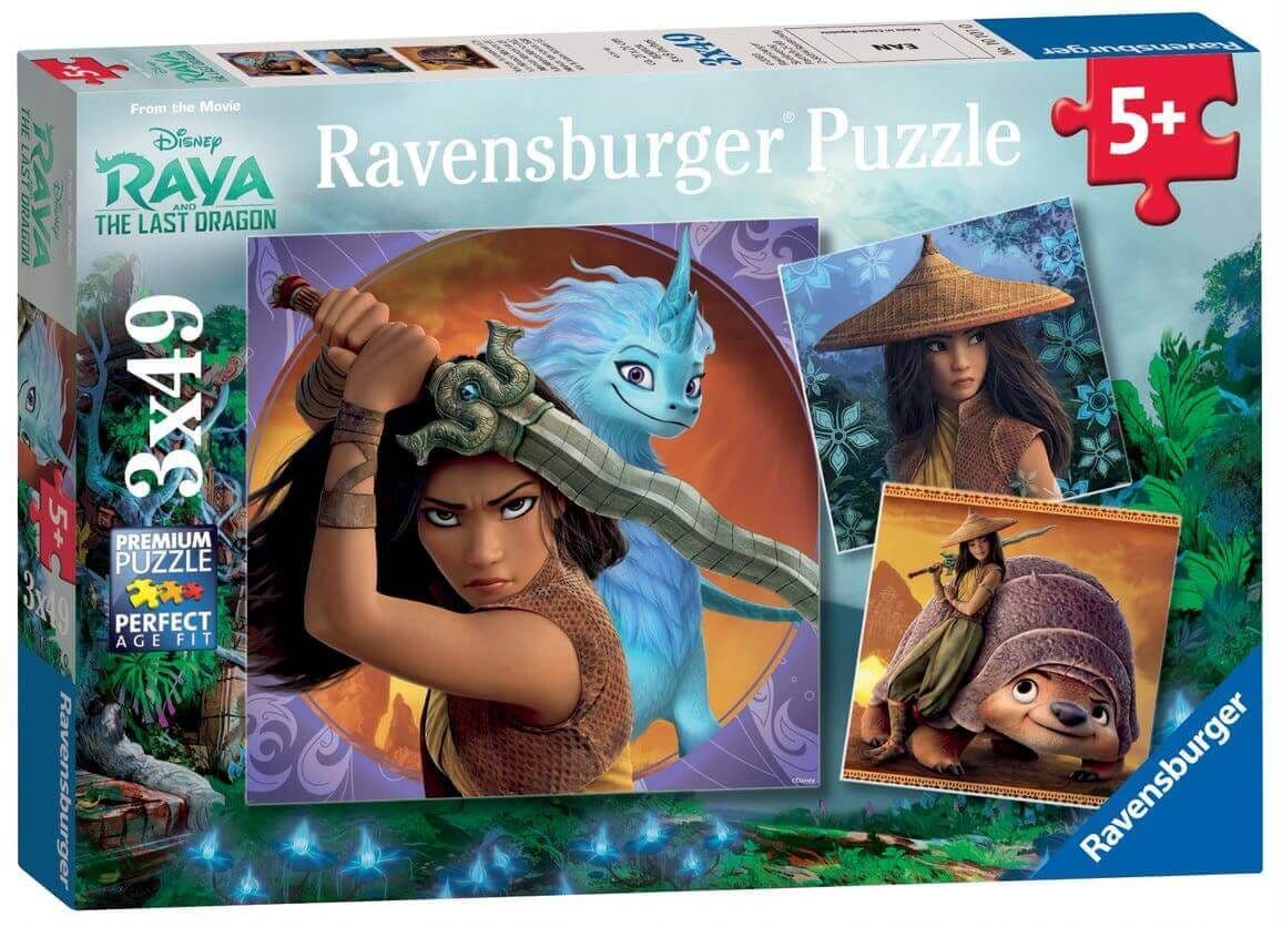 Ravensburger - Raya & the Last Dragon 3 x 49 Piece Jigsaw Puzzle