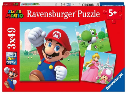 Ravensburger - Super Mario 3 x 49 Piece Jigsaw Puzzle