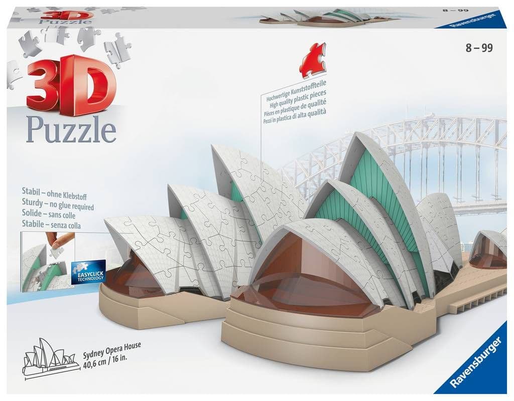 Ravensburger - Sydney Opera House 3D Puzzle - 216 Piece Jigsaw Puzzle