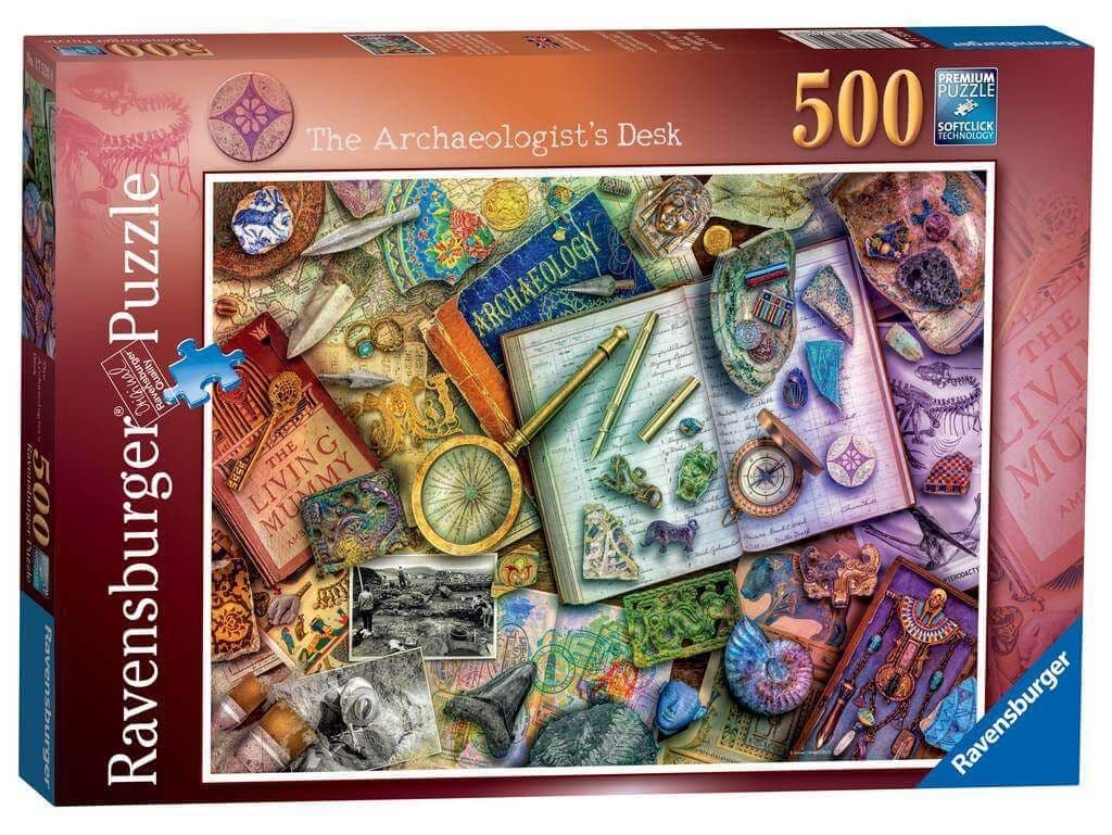 Ravensburger - The Archaeologist's Desk - 500 Piece Jigsaw Puzzle
