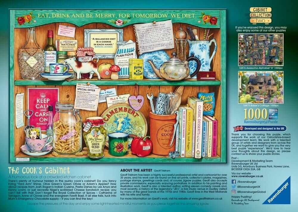 Ravensburger - The Cabinet Collection - Cook's Cabinet - 1000 Piece Jigsaw Puzzle