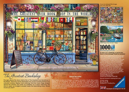 Ravensburger - The Greatest Bookshop - 1000 Piece Jigsaw Puzzle