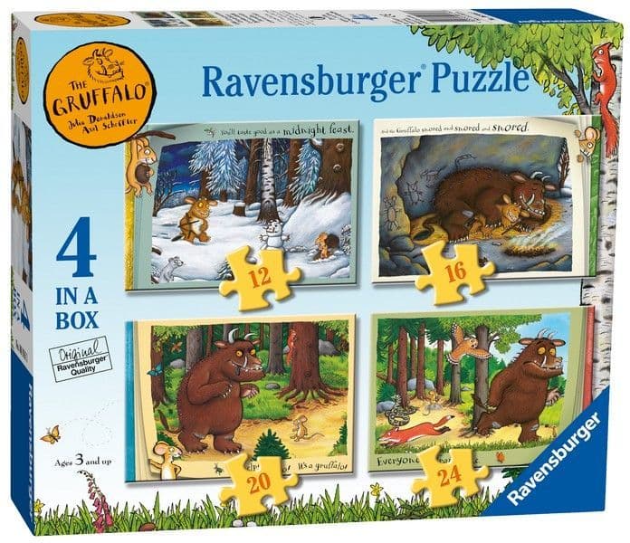 Ravensburger - The Gruffalo - 4 in a Box Jigsaw Puzzle