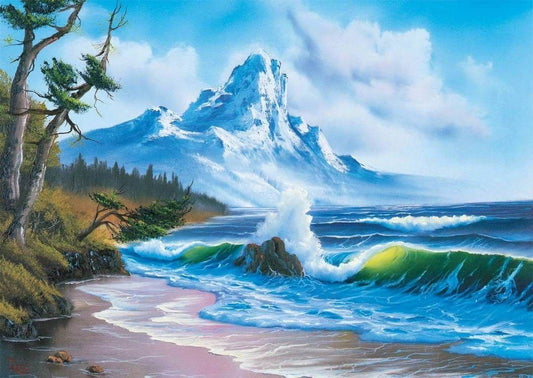 Schmidt - Bob Ross - Mountain by the Sea - 1000 Piece Jigsaw Puzzle