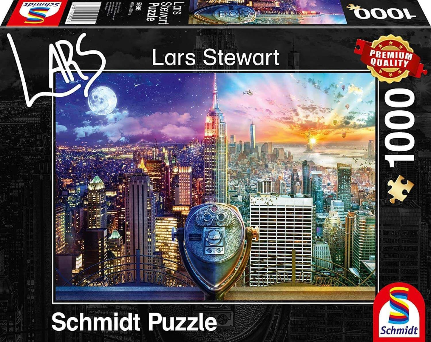 Schmidt - New York Night & Day - Lars Stewart - 1000 Piece Jigsaw Puzzle