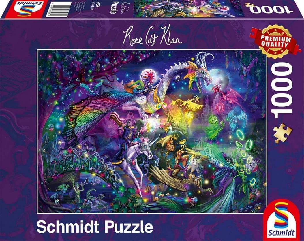 Schmidt - Rose Cat Khan - Summer Night Circus - 1000 Piece Jigsaw Puzzle