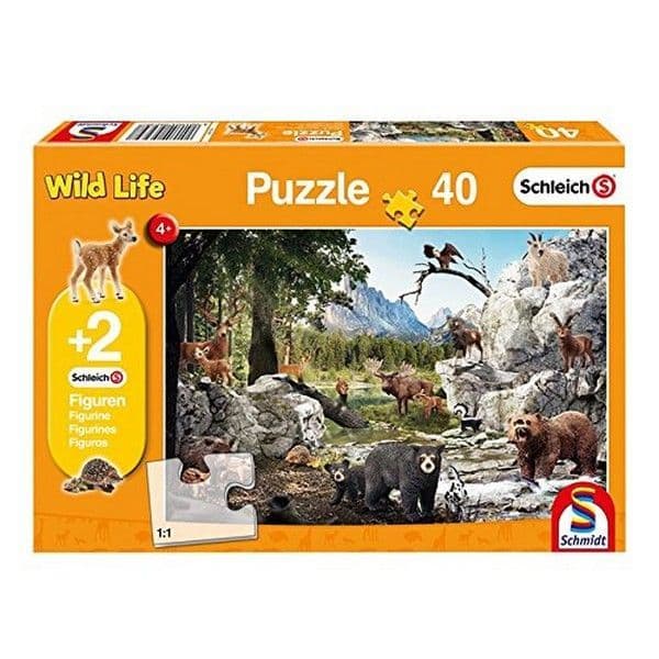 Schmidt - Schleich - Animals of the Forest 40 Piece Jigsaw Puzzle