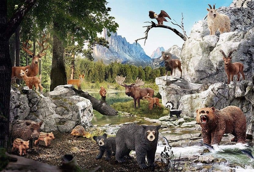 Schmidt - Schleich - Animals of the Forest 40 Piece Jigsaw Puzzle