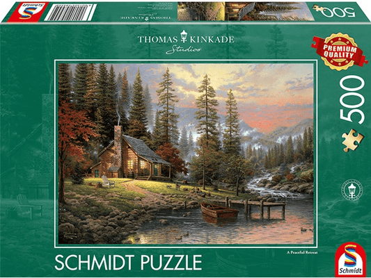 Schmidt - Thomas Kinkade - A Peaceful Retreat - 500 Piece Jigsaw Puzzle