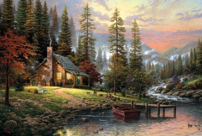 Schmidt - Thomas Kinkade - A Peaceful Retreat - 500 Piece Jigsaw Puzzle