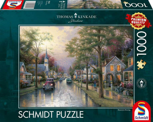 Schmidt - Thomas Kinkade - Hometown Morning - 1000 Piece Jigsaw Puzzle