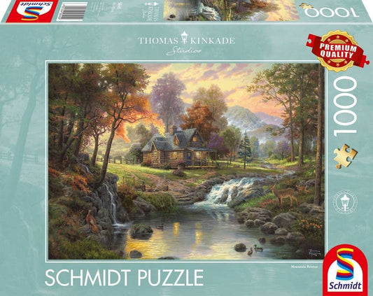 Schmidt - Thomas Kinkade - Mountain Retreat - 1000 Piece Jigsaw Puzzle