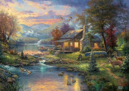 Schmidt - Thomas Kinkade - Nature's Paradise - 1000 Piece Jigsaw Puzzle