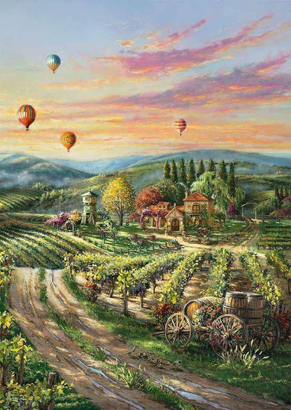 Schmidt - Thomas Kinkade - Peaceful Valley Vineyard - 1000 Piece Jigsaw Puzzle