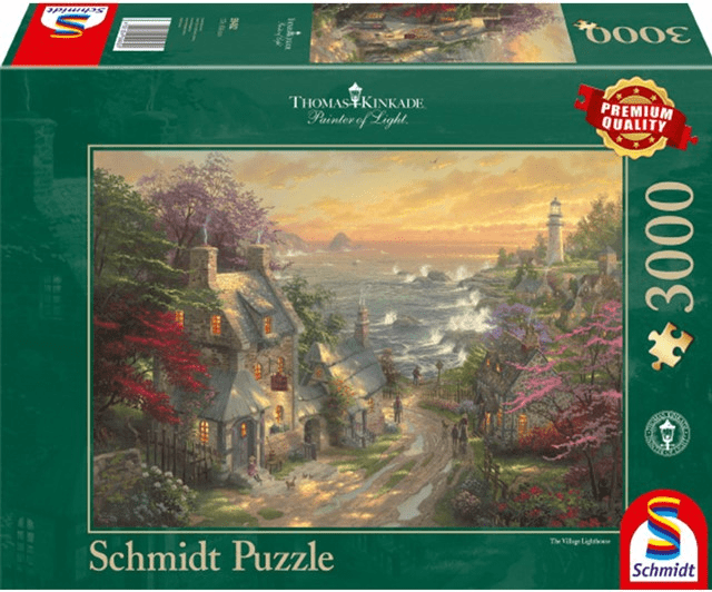 Schmidt - Thomas Kinkade - The Village Lighthouse - 3000 Piece Jigsaw Puzzle