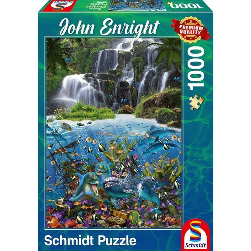 Schmidt - Under The Waterfall - 1000 Piece Jigsaw Puzzle