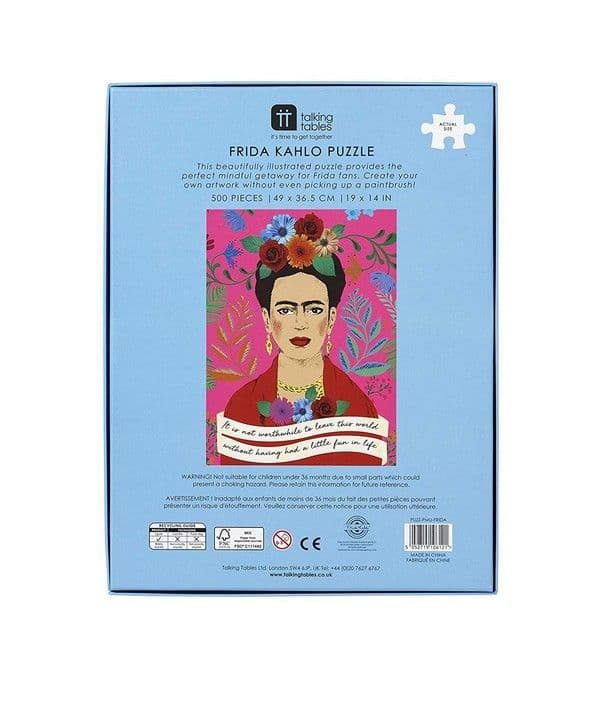 Talking Tables - Frida Kahlo Puzzle - 500 Piece Jigsaw Puzzle