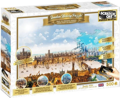 University Games - London Scratch Off Puzzle - 500 Piece Jigsaw Puzzle