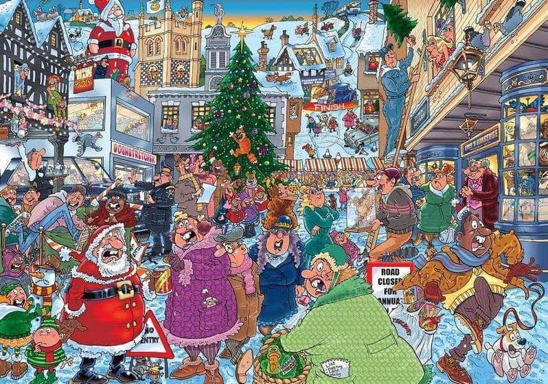Wasgij Christmas 19 Santa Dash - 1000 Piece Jigsaw Puzzle