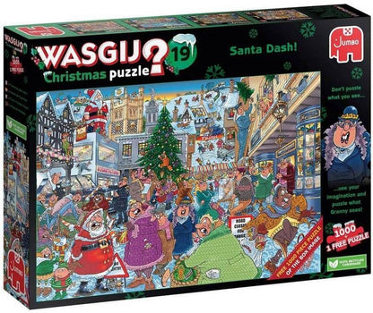 Wasgij Christmas 19 Santa Dash - 1000 Piece Jigsaw Puzzle