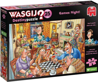 Wasgij Destiny 25 Games Night! - 1000 Piece Jigsaw Puzzle