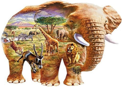 Wentworth - Elephant Savanna - 250 Piece Wooden Jigsaw Puzzle